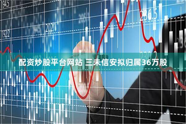 配资炒股平台网站 三未信安拟归属36万股
